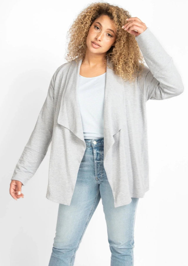 The Unblazer in Light Heathered Grey - Veneka-Sustainable-Ethical-Jackets-Encircled Drop Ship