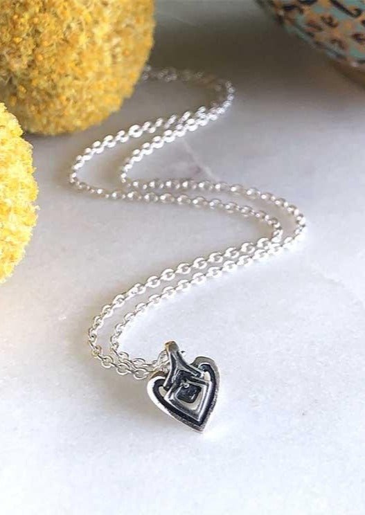 Tiny Heart Charm Necklace