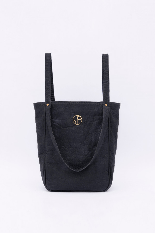Tokyo NRT Piñatex® Tote Bag in Truffle - Veneka-Sustainable-Ethical-Bag-1 People Drop Ship