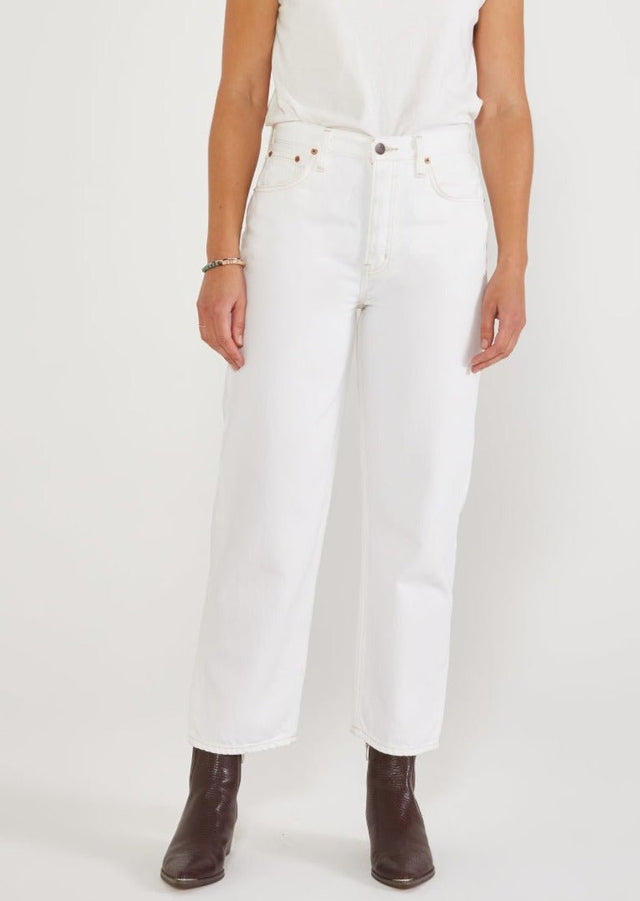 Tyler Cropped Straight in Vintage White - Veneka-Sustainable-Ethical-Bottoms-Etica Denim Drop Ship