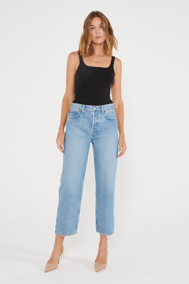 Tyler Straight Crop - Sea Wall - Veneka-Sustainable-Ethical-denim-Etica Denim Drop Ship