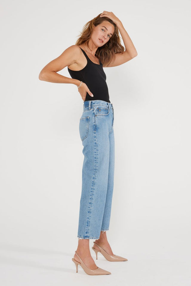 Tyler Straight Crop - Sea Wall - Veneka-Sustainable-Ethical-denim-Etica Denim Drop Ship