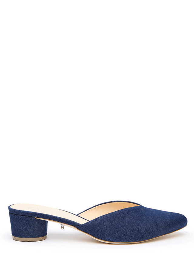 V Slide Base in Recycled Denim - Veneka-Sustainable-Ethical-Other-Alterre Drop Ship