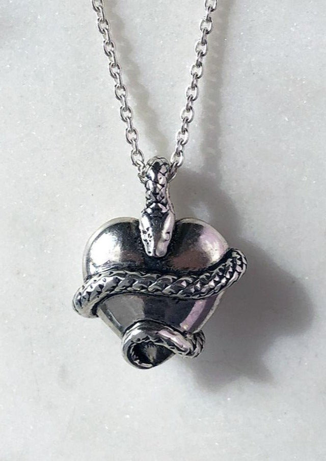Wise Heart Charm Necklace in Silver - Veneka-Sustainable-Ethical-Jewelry-Astor & Orion Drop Ship