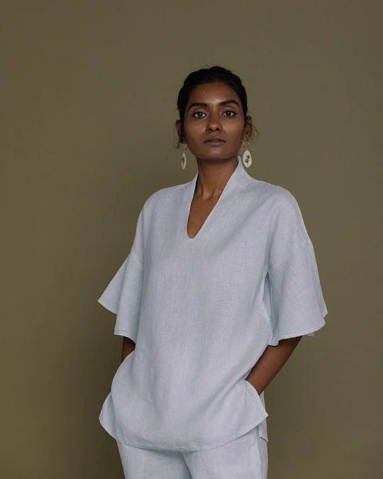 Wishing On Startdust Shirt in Summer Blue - Veneka-Sustainable-Ethical-Tops-Reistor Drop Ship