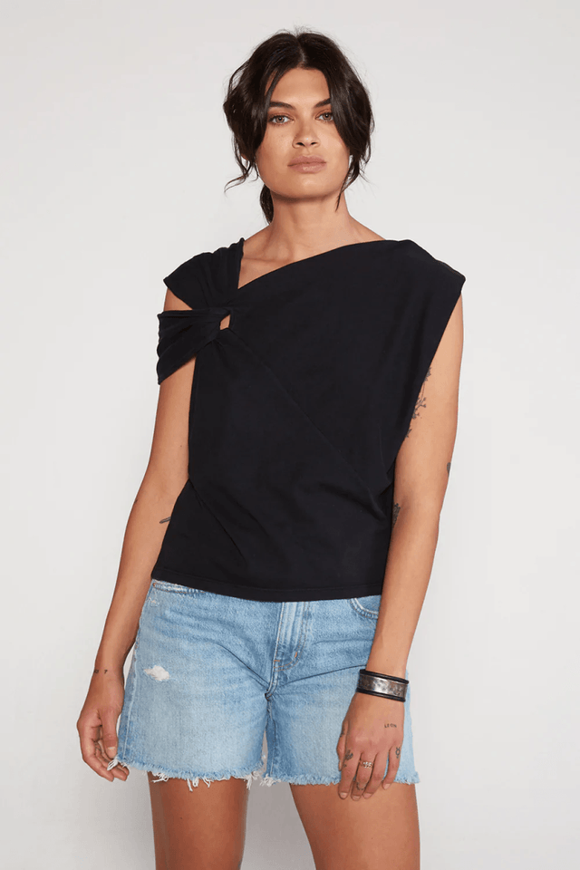 Addisan Knot Top in Black Beauty