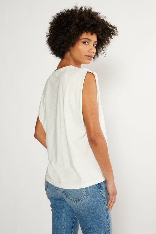 Anais Strong Shoulder in Cloud White