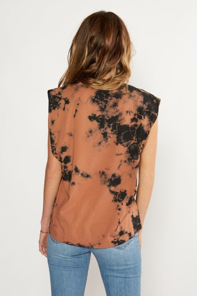 Anais Strong Shoulder in Redwood Pebble Tie Dye