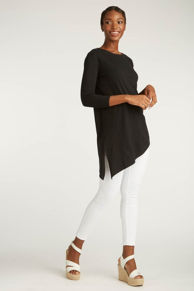 Asymmetrical Tunic in Black