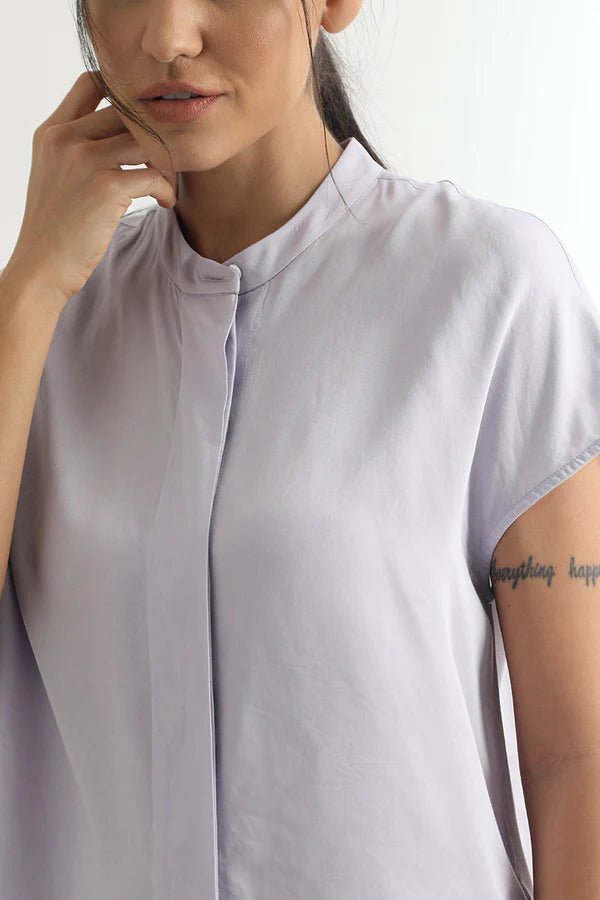 Betsy Blouse in Lavender - Veneka-Sustainable-Ethical-Tops-Neu Nomads Drop Ship