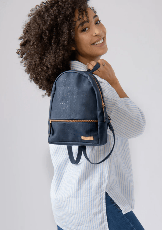 Brunch Pack in Blue - Veneka-Sustainable-Ethical-Bag-Tiradia Cork Drop Ship