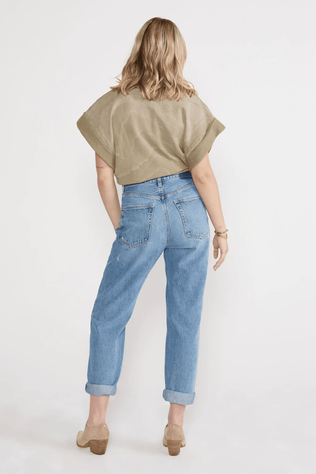 Bryce Pinch Waist Boyfriend in Canyon Reef - Veneka-Sustainable-Ethical-Bottoms-Etica Denim Drop Ship