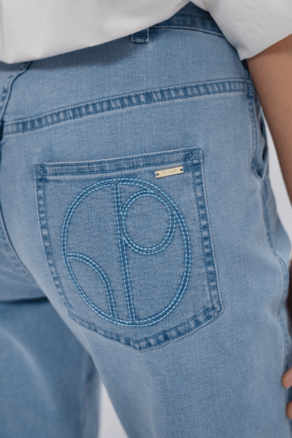 California LAX Barrel Jeans in Sky - Veneka-Sustainable-Ethical-Bottoms-1 People Drop Ship