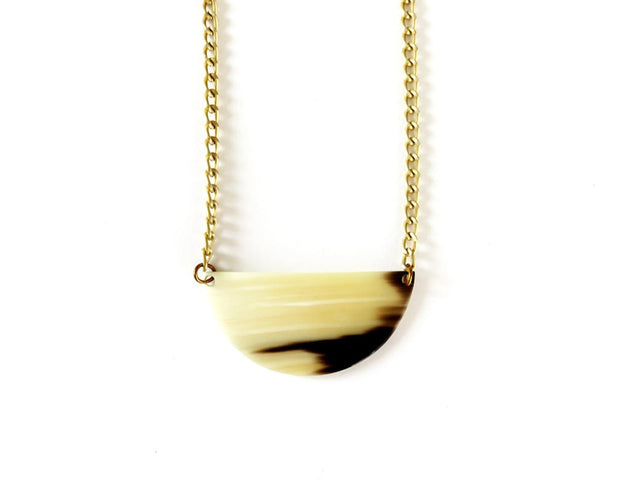 Demi Moon Necklace - Veneka-Sustainable-Ethical-Jewelry-Elisha C 30 Drop Ship