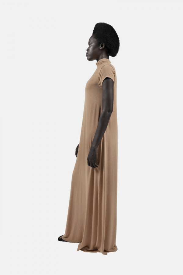 Dresden DRS Maxi Dress in Butterum - Veneka-Sustainable-Ethical-Dresses-1 People Drop Ship
