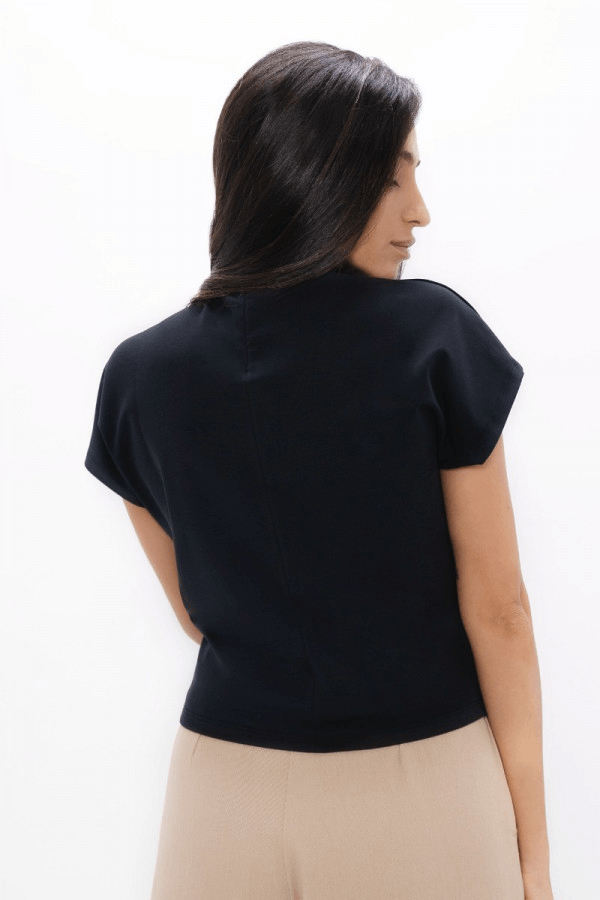 Dublin DUB Cosy Top in Black Sand - Veneka-Sustainable-Ethical-Tops-1 People Drop Ship