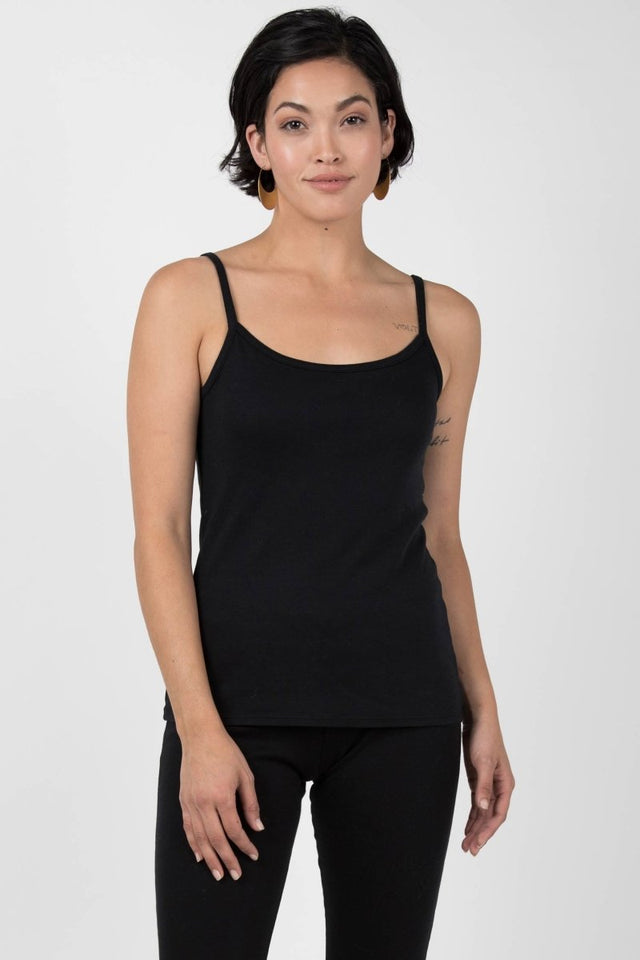 Essential Camisole in Black - Veneka-Sustainable-Ethical-Tops-Indigenous Drop Ship