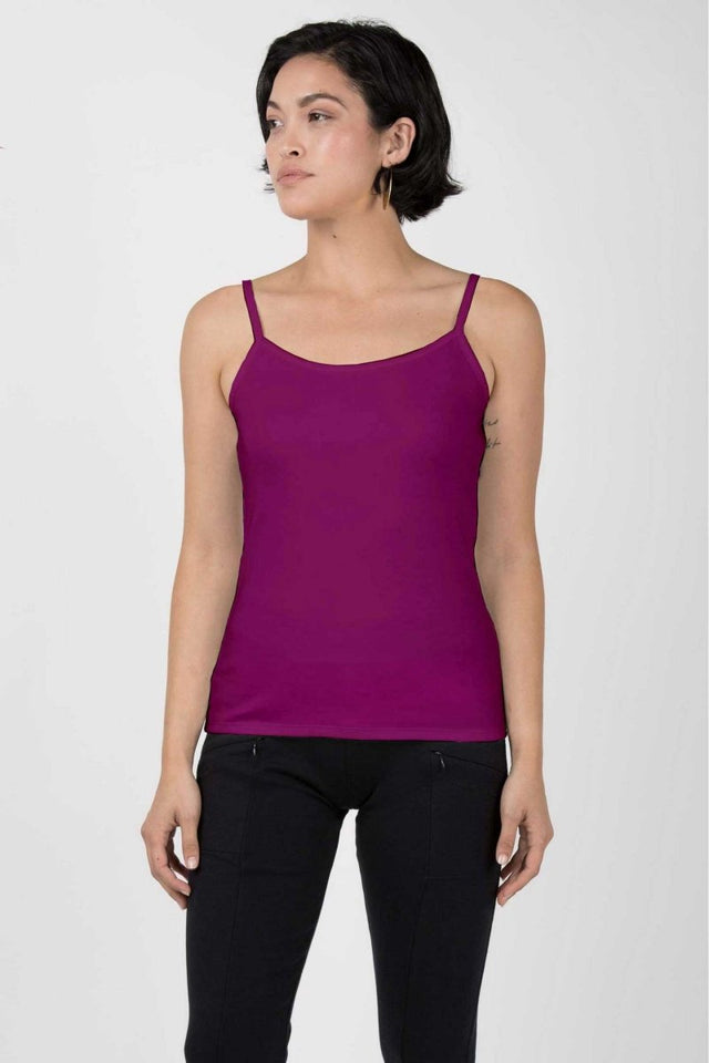 Essential Camisole in Wine - Veneka-Sustainable-Ethical-Tops-Indigenous Drop Ship