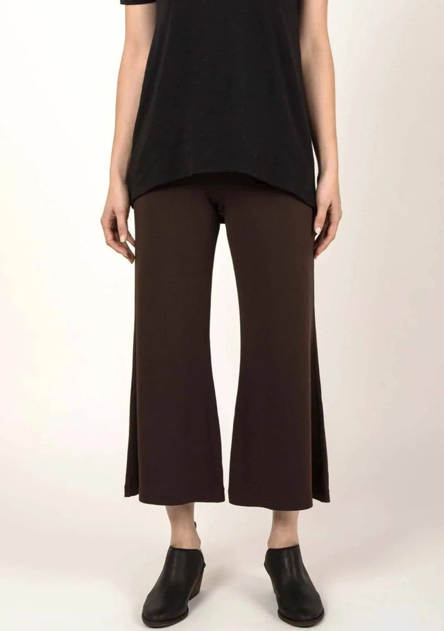 Essential Cropped Wide Leg Pant in Mink - Veneka-Sustainable-Ethical-Bottoms-Indigenous Drop Ship