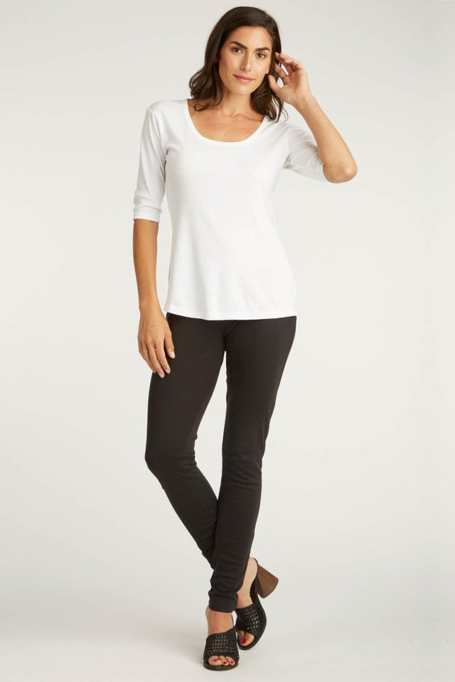 Essential Legging in Heather Gray - Veneka-Sustainable-Ethical-Bottoms-Indigenous Drop Ship