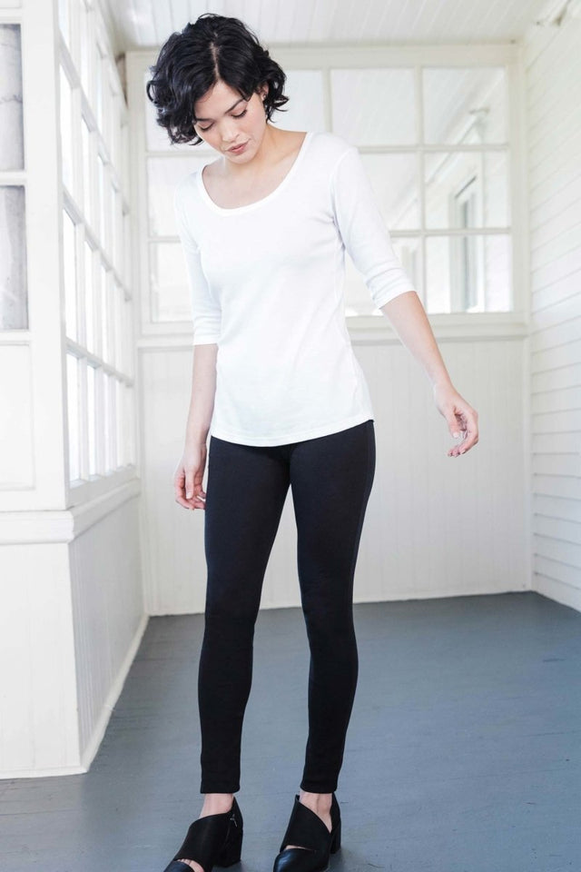 Essential Legging in Heather Gray - Veneka-Sustainable-Ethical-Bottoms-Indigenous Drop Ship