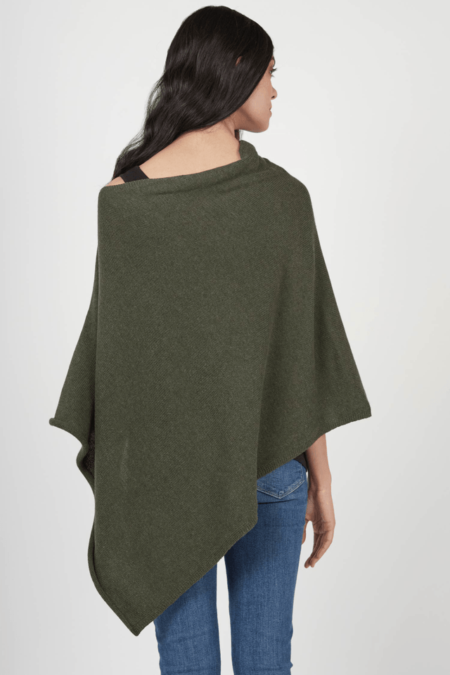 Essential Poncho in Charcoal - Veneka-Sustainable-Ethical-Jackets-Indigenous Drop Ship