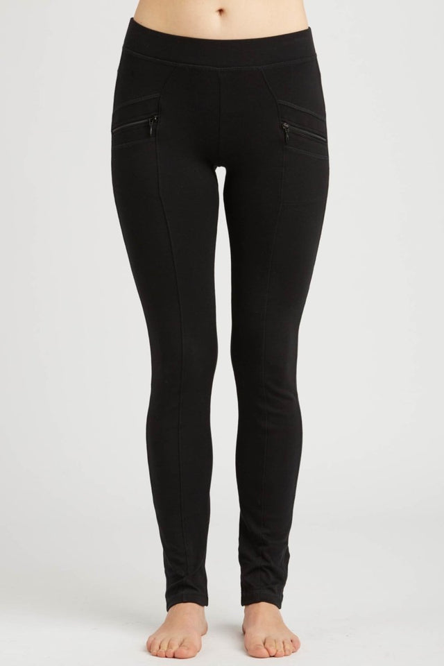 Essential Riding Pant in Black - Veneka-Sustainable-Ethical-Bottoms-Indigenous Drop Ship