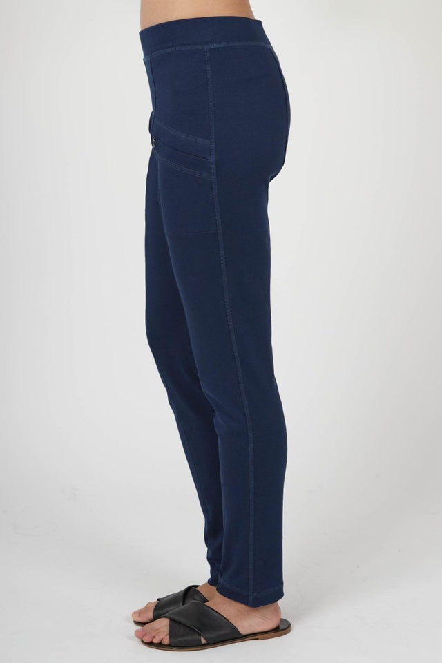 Essential Riding Pant in Navy - Veneka-Sustainable-Ethical-Bottoms-Indigenous Drop Ship
