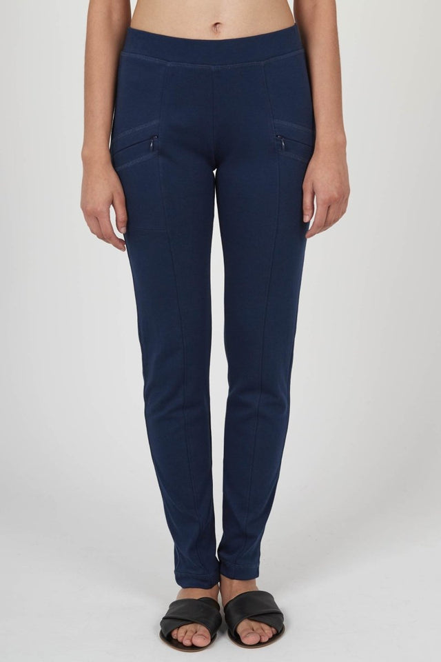 Essential Riding Pant in Navy - Veneka-Sustainable-Ethical-Bottoms-Indigenous Drop Ship