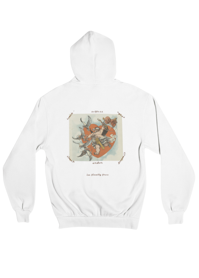 Fly Unisex Hoodie in White - Veneka-Sustainable-Ethical-Tops-J&R Artisan Fashion Drop Ship