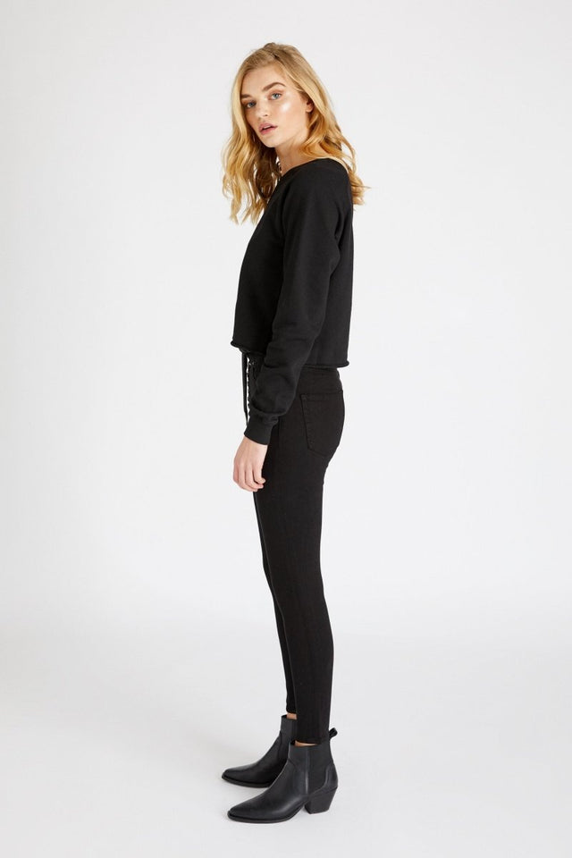 Giselle Skinny in Black Onyx - Veneka-Sustainable-Ethical-Bottoms-Etica Denim Drop Ship