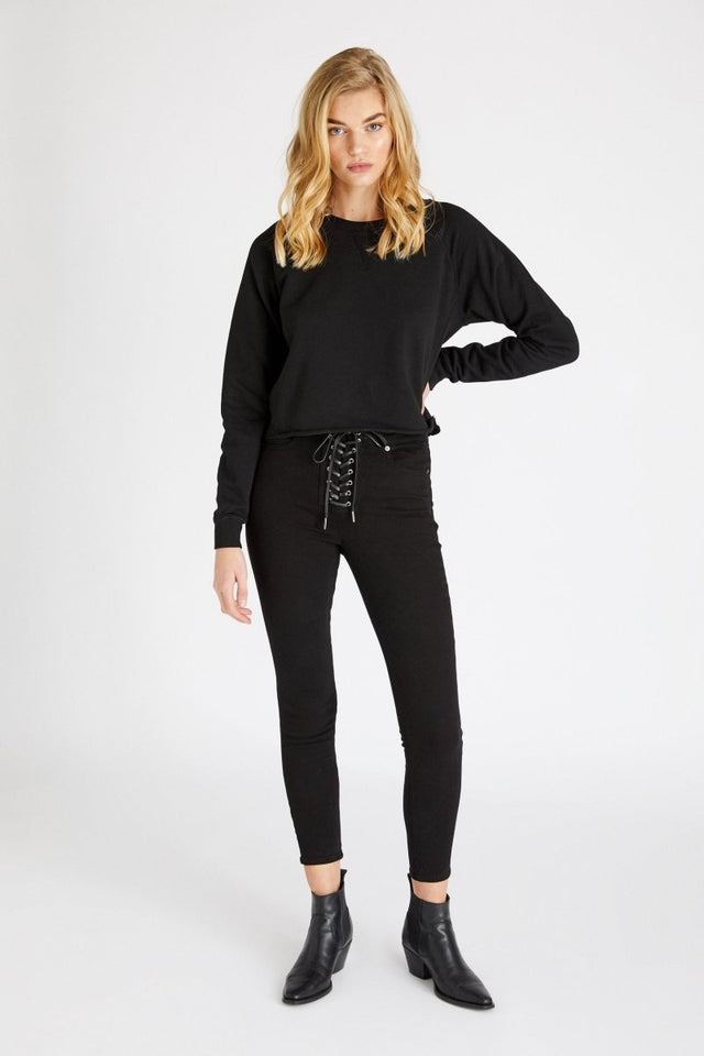 Giselle Skinny in Black Onyx - Veneka-Sustainable-Ethical-Bottoms-Etica Denim Drop Ship