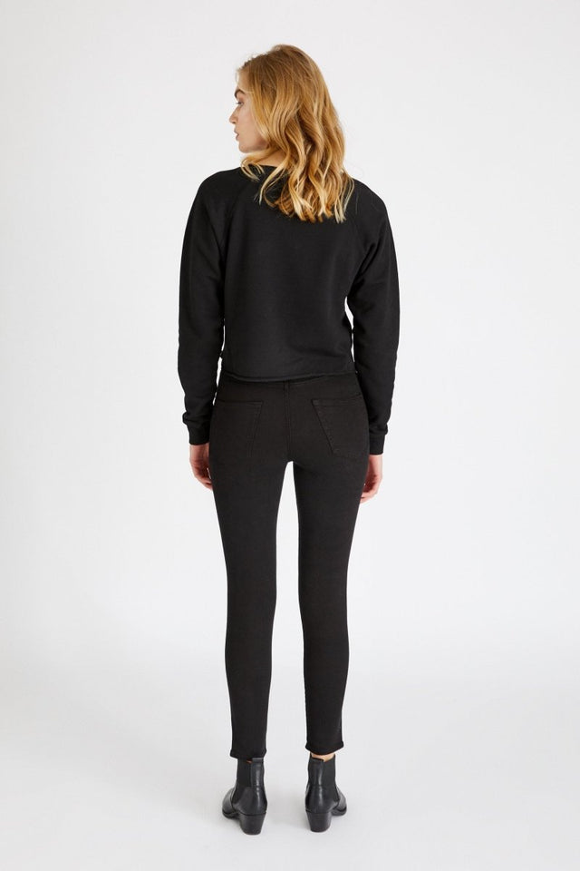 Giselle Skinny in Black Onyx - Veneka-Sustainable-Ethical-Bottoms-Etica Denim Drop Ship