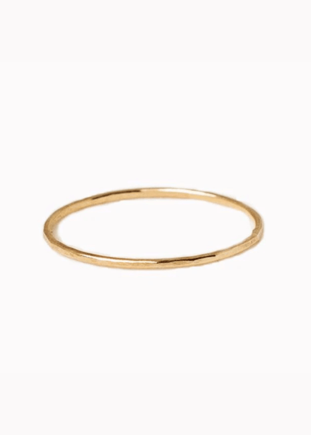 Gold Stackable Ring - Veneka-Sustainable-Ethical-Jewelry-Elisha C 30 Drop Ship