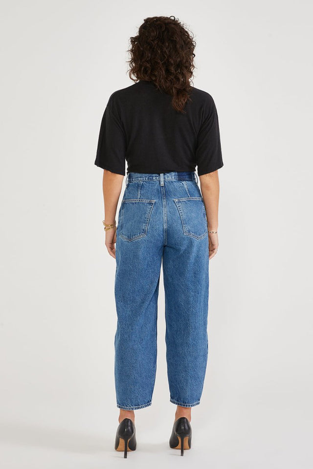 Iris Relaxed Taper - Under Current - Veneka-Sustainable-Ethical-Bottoms-Etica Denim Drop Ship