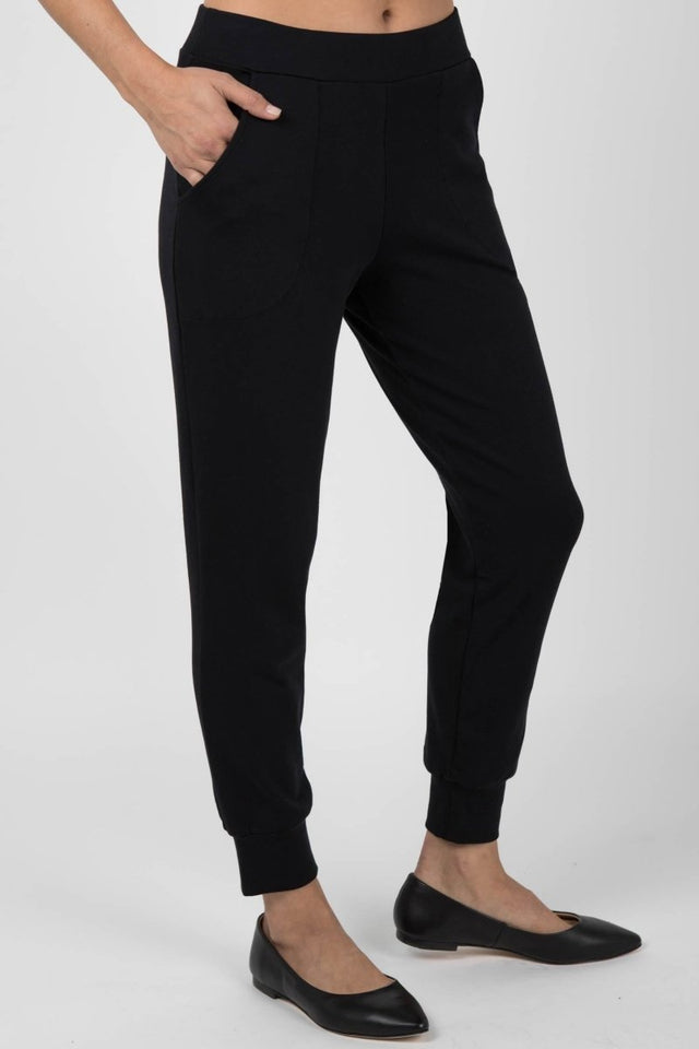 Jogger Pant in Black - Veneka-Sustainable-Ethical-Bottoms-Indigenous Drop Ship