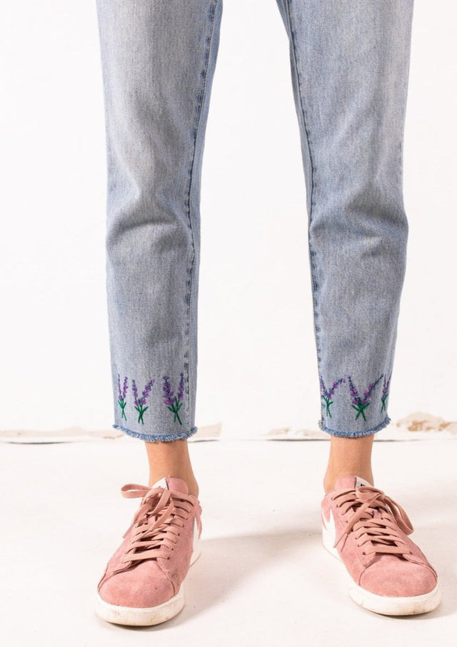Lavender Ankle Jeans "Prism Collection" - Veneka-Sustainable-Ethical-Bottoms-Montie and Joie Drop Ship