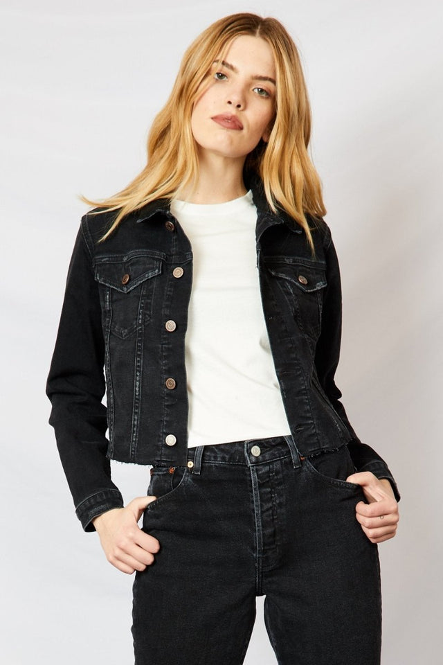 Lennox Jacket in Loved Black - Veneka-Sustainable-Ethical-Jackets-Etica Denim Drop Ship