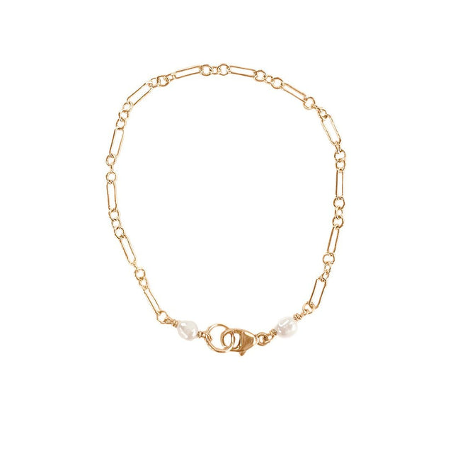 Lily Paper Clip Chain Bracelet - Gold - Veneka-Sustainable-Ethical--Astor & Orion Drop Ship