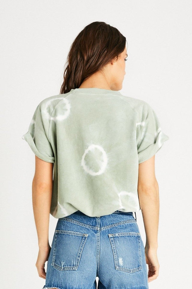 Lindsay Muscle Tee in Superbloom Agave - Veneka-Sustainable-Ethical-Tops-Etica Denim Drop Ship