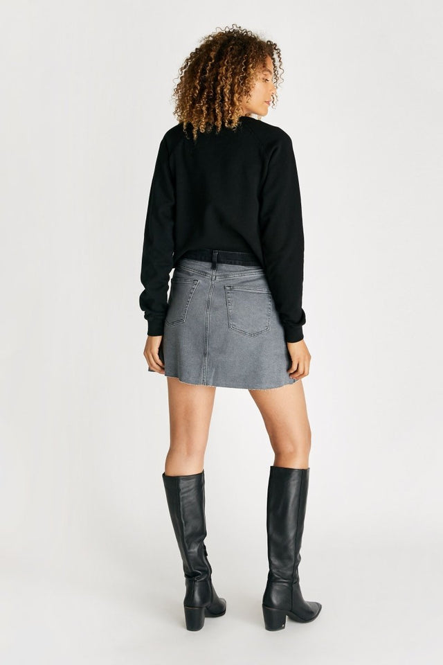 Lucy Skirt in Renegade - Veneka-Sustainable-Ethical-Bottoms-Etica Denim Drop Ship