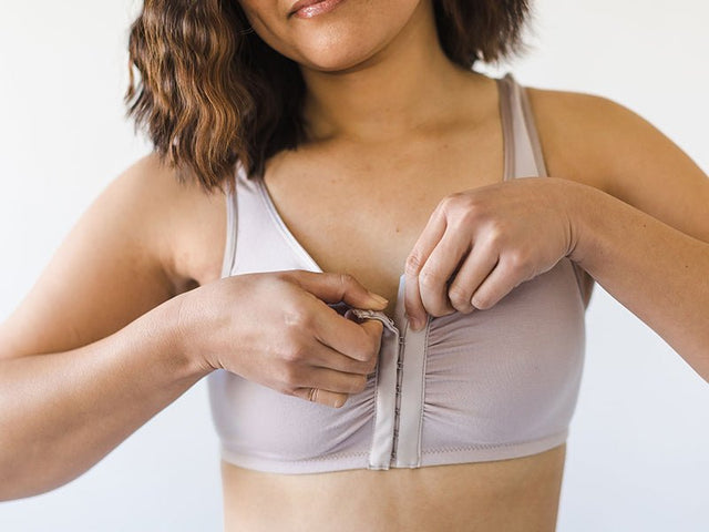 Maia Front Close Bra in Mauve - Veneka-Sustainable-Ethical-Tops-Everviolet Drop Ship
