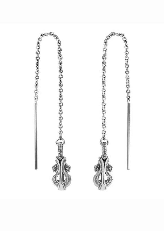 Melody Threader Earring in Silver - Veneka-Sustainable-Ethical-Jewelry-Astor & Orion Drop Ship