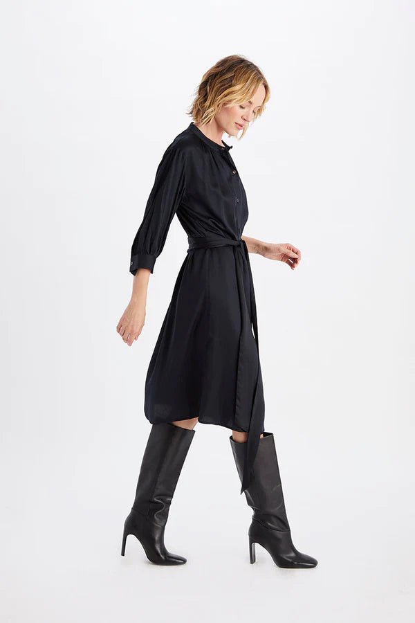 Michi Dress in Black - Veneka-Sustainable-Ethical-Dresses-Neu Nomads Drop Ship