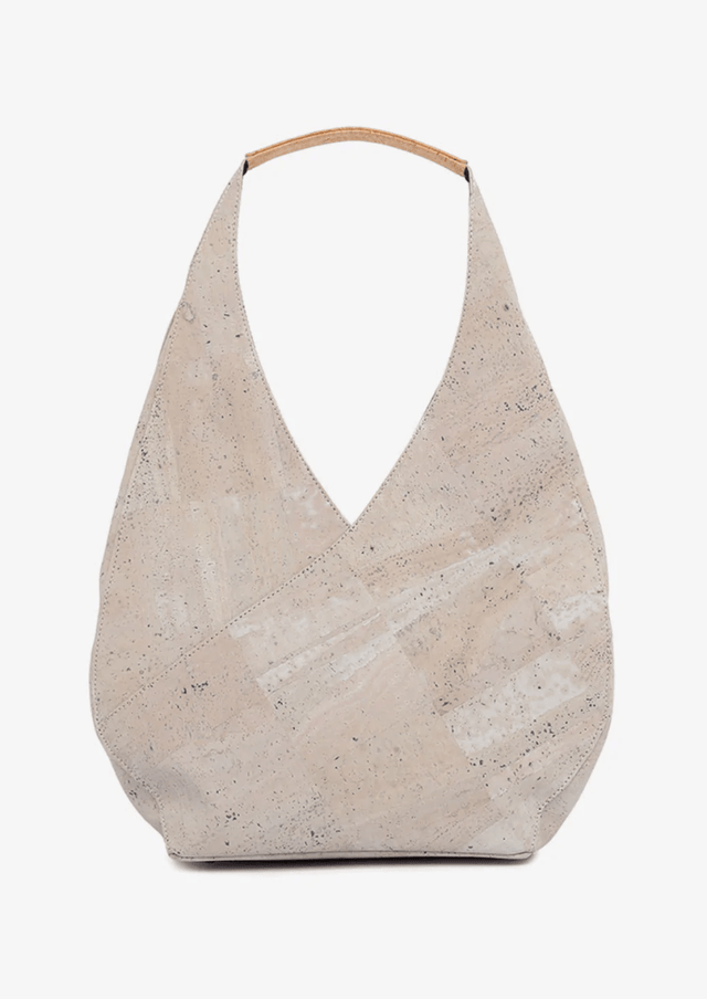 Modern Chic Shoulder Bag in Gray - Veneka-Sustainable-Ethical-Bag-Tiradia Cork Drop Ship