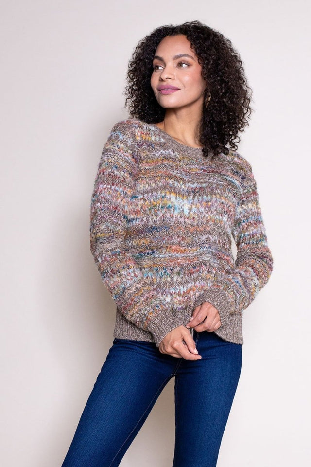 Moray Hand Dyed Pullover in Autumn Hues - Veneka-Sustainable-Ethical-Tops-Indigenous Drop Ship