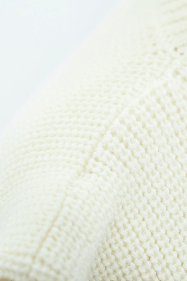 Napoli NAP High Neck Knitted Top in Porcelain - Veneka-Sustainable-Ethical-Tops-1 People Drop Ship