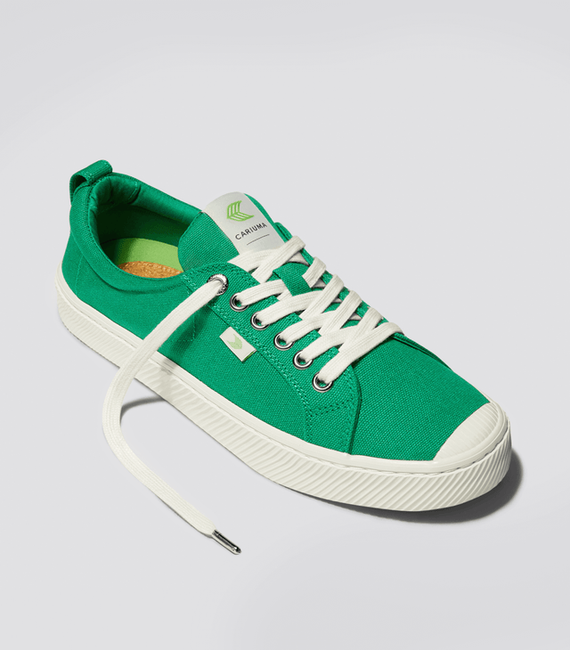 OCA Low Canvas Sneaker in Green