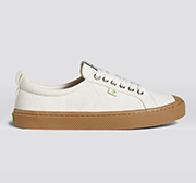 OCA Low Gum Off-White Canvas Sneaker Women - Veneka-Sustainable-Ethical-Footwear-Cariuma Drop Ship