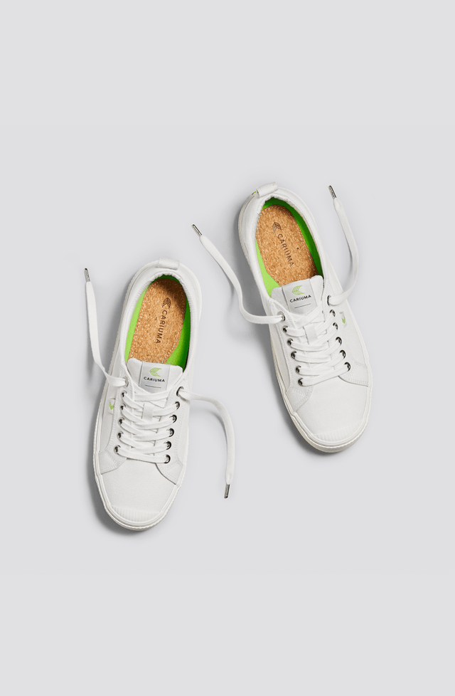 OCA Low Off-White Canvas Sneaker Women - Veneka-Sustainable-Ethical-Footwear-Cariuma Drop Ship